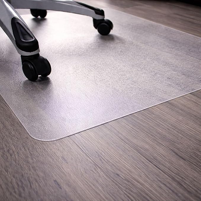 Marvelux Heavy Duty Polycarbonate Office Chair Mat for Hardwood Floors 36" x 48", Transparent Hard Floor Protector, Rectangular, Shipped Flat, No Unrolling, Multiple Sizes