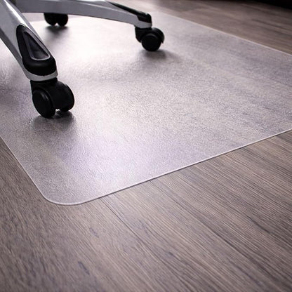 Marvelux Heavy Duty Polycarbonate Office Chair Mat for Hardwood Floors 48" x 51" | Transparent Hard Floor Protector, Rectangular | Multiple Sizes