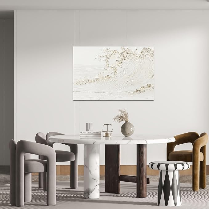 Canvas Wall Art Decor Artwork for Walls Wall Art for Living Room Black Abstract Wall Art Decor Canvas Art Wall Decor Modern Textured Wall Art Black Wall Paintings 24" X 36" Bedroom Office Decor