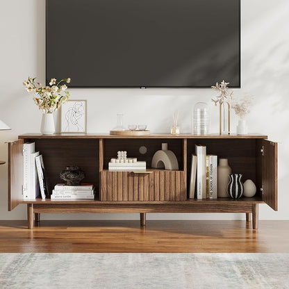 TV Stand and Coffee Table Set of 2, Lift Top Coffee Table with Storage, TV Console Table Living Room Table Sets for Living Room, Bedroom, Home Office, Walnut