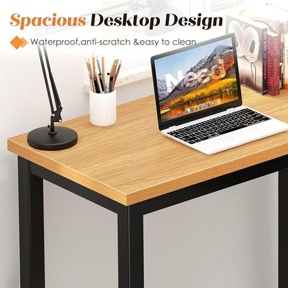 Need Small Computer Desk 31-1/2" Sturdy and Heavy Duty Writing Desk for Small Spaces and Small Desk Study Table Laptop Desk- AC3BB-80-40