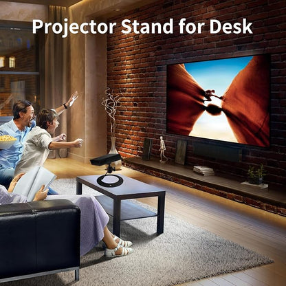 Projector Stand Table Tripod: Ballhead Angle 360 Degree Adjustable with 1/4" Screw for Most Projectors Webcams
