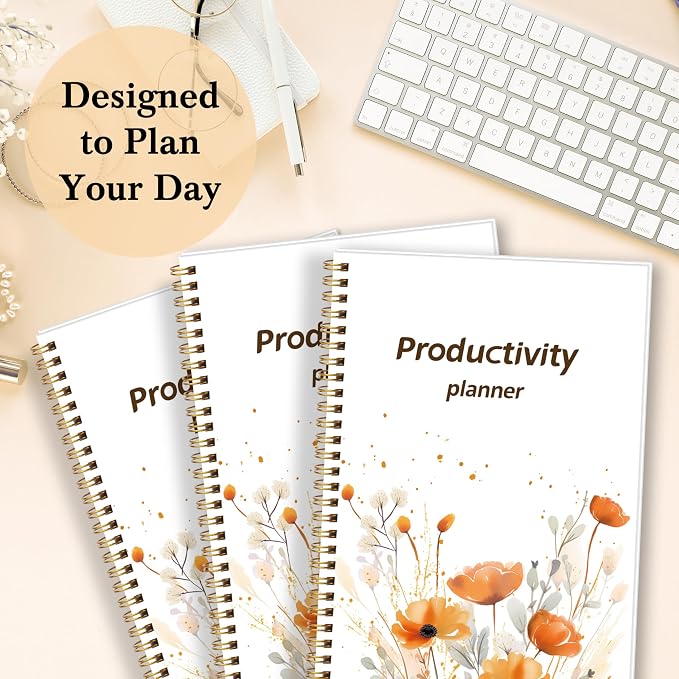 ADHD Daily Planner with Hard Cover & Colorful Sheets Inside,Productivity Planner Task Management Organizer for Neurodivergent Adults Focused for Men & Women, 7" x 10"
