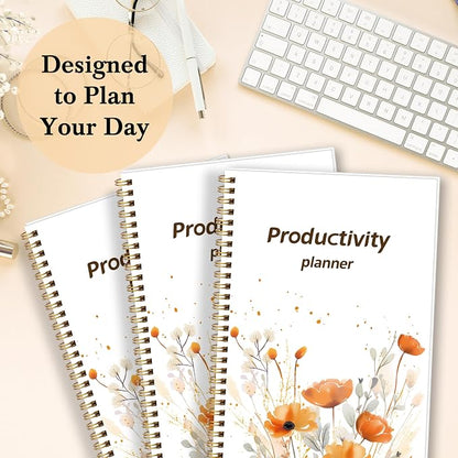 ADHD Daily Planner with Hard Cover & Colorful Sheets Inside,Productivity Planner Task Management Organizer for Neurodivergent Adults Focused for Men & Women, 7" x 10"