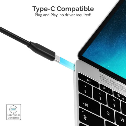 SABRENT Multi-Port USB Type-C Hub with 4K HDMI | Power Delivery (60 Watts) | 1 USB 3.0 Port | 1 USB 2.0 Port | SD/microSD Card Reader (HB-TC6C)