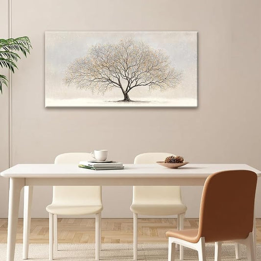 Canvas Art Wall Decor Modern Botanical Wall Art Pictures For Living Room Tree Of Life Wall Art Landscape Canvas Wall Art Decor Prints Artwork for Walls Bedroom Office Aesthetic Wall Decor 20" X 40"