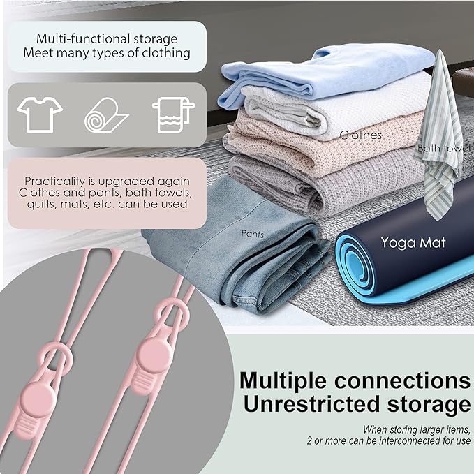 16Pcs Silicone Cable Ties Cord Organizer for Bundling Earphone, Phone Charger, Computer Cords, Reusable Wire Cable Management in Home,Office,Kitchen,School,Travel (Pink)