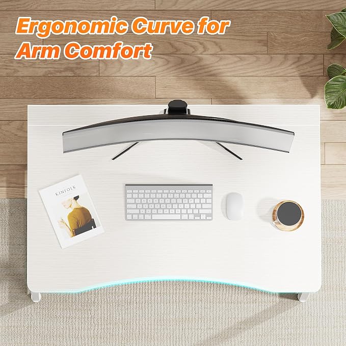 Huuger Folding Desk for Small Spaces, 31.5 Inch Foldable Computer Table, for Home Office, Study, Bedroom, Dorm, Space Saving, Small Writing Work Office Computer Desk, Easy to Fold, White