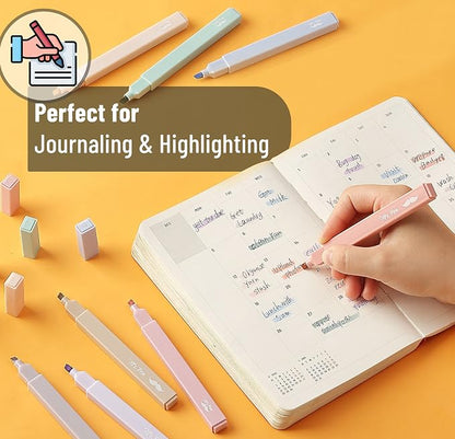Mr. Pen- Aesthetic Highlighters No Bleed, 16 Pack, Morandi Colors | Chisel Tip, Cute Highlighters Assorted Colors for Journaling, Highlighting, Underlining, Fast Dry, Back to School Supplies
