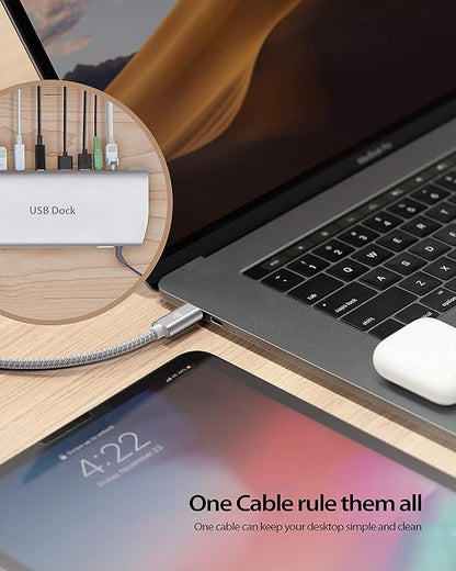 Faracent USB C Extension Cable (20Gbps/240W/3.3Ft), USB 3.2 Type C 3.1 Male to Female Extension Charging & Sync for iPhone 16 15 Pixel PSVR2 MacBook Air Pro/New iPad Dell XPS Surface Book Silver