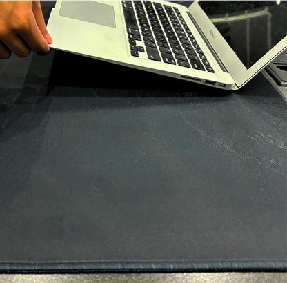 Black Stone Mouse Pad – Extra Large Desk Mat for Keyboard and Mouse | Minimalist Gaming Mouse Pad, Laptop Desk Mat, Non-Slip Rubber Base, Modern Workspace Accessory