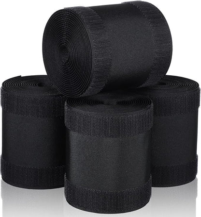 WILLBOND Carpet Cord Cover Cable Grip Floor Cover Cable Protector Management Only for Commercial Office Carpet(Black,39.37 ft)