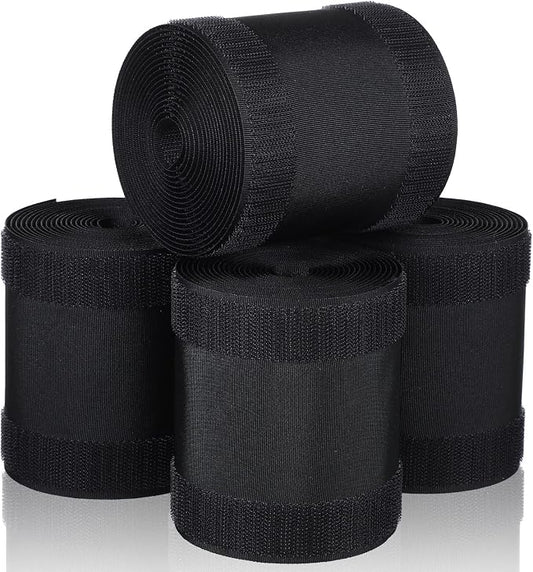WILLBOND Carpet Cord Cover Cable Grip Floor Cover Cable Protector Management Only for Commercial Office Carpet(Black,39.37 ft)