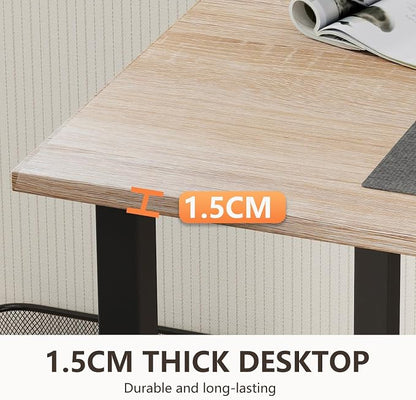 BestOffice Computer Desk,Home Office Desk, Modern Simple Style for Home Office Study Writing (Nature, 55 Inch)