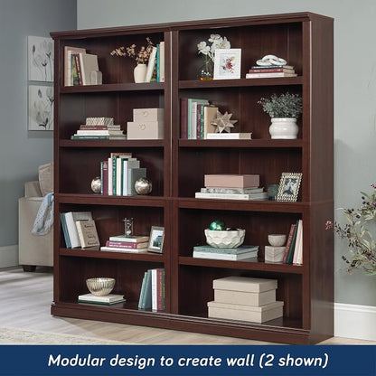 Sauder Miscellaneous Storage 5-Shelf Bookcase/ Book shelf, Select Cherry finish