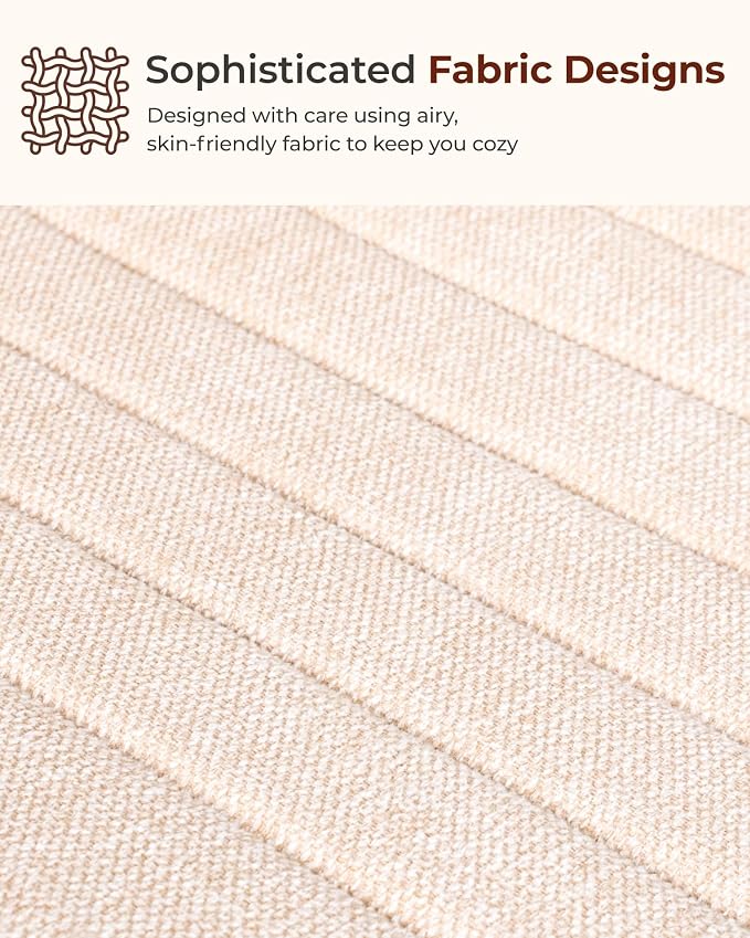 NEO Chair Criss Cross Chair No Wheels, Armless Cross Legged Office Desk Chair, Vanity Makeup Fabric Computer Comfy Adjustable Swivel Ergonomic Living Bedroom for Home Office (Fabric Beige)