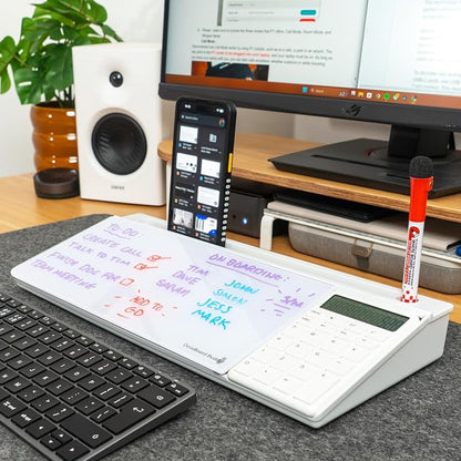 DeskBoard Buddy (White with Calculator)