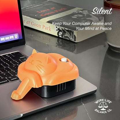 Magic Pet Touchpad Jiggler - Undetectable Natural Trackpad Movement, No USB, No Software, Patented | Mechanical Mouse Mover Made in USA, Keeps Laptop Screen Active, Cordless Silent for Remote Work