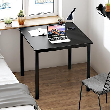 SogesHome 31.5inches Computer Desk PC Desk Office Desk Workstation for Home Office Use Writing Table, Black(31.5''Lx31.5''W)