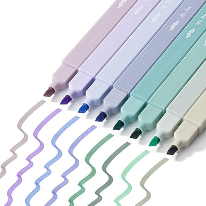 Mr. Pen- Aesthetic Highlighters No Bleed, 8 Pack, Pastel Colors, Chisel Tip | Cute Highlighters Assorted Colors for Journaling, Highlighting, Underlining, Fast Dry, Back to School Supplies