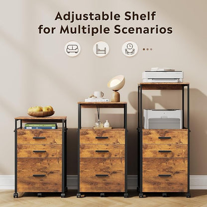 DEVAISE 3 Drawer Vertical File Cabinet