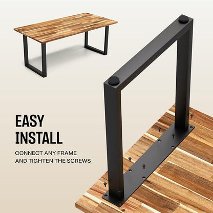 COREMINDED Solid Wood Desk Table Top – Pre-Finished 1.2” Thick Tabletop - Universal Fit for Standing Desks, Countertops & Workstations (48" x 30", Acacia)
