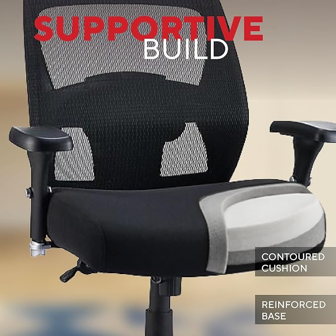 Staples 1680262 Driscott Mesh Big and Tall Chair Black
