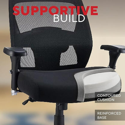 Staples 1680262 Driscott Mesh Big and Tall Chair Black