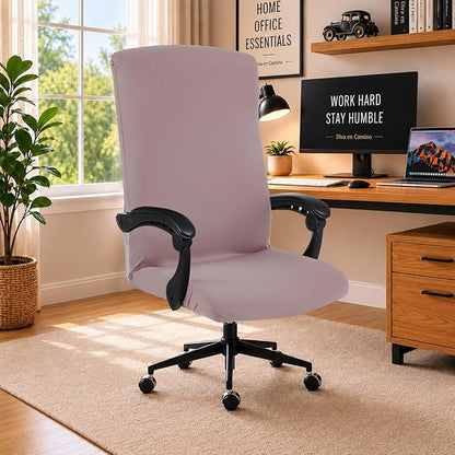 DIVA EN CAMINO DEC Universal Office Chair Cover with Durable Zipper, Soft Stretch Slipcover for High Back Chair