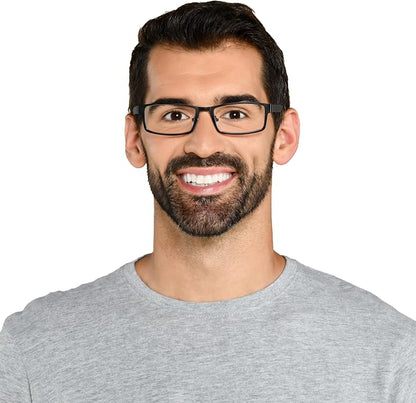 Foster Grant mens Sawyer Multifocus Reading Glasses Rectangular Reading Glasses