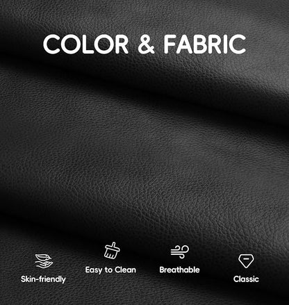 Hobestluk Medium Bean Bag Chair Faux Fur Fabric BeanBag Couch for Playroom | Black Plush,Ergonomic Design,Memory Foam,Strong Supportive,No Assembly Required,Decorative Style for Living Room Bedroom