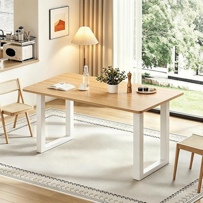 QLLY One-Piece Wood Tabletop, Replacement Board Desktop, Universal Countertop for Table and Workstation (Natural, 47.2x23.6 inch)
