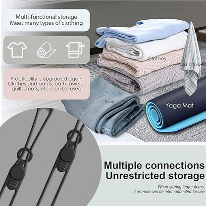 Silicone Cable Ties Cord Organizer for Cable Management, 16PCS 4.2" and 7.1" Reusable Cable Organizer Electronic Accessories for Home, Office, Kitchen, School, Travel (Black)