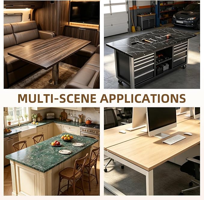 Universal Solid One-Piece Wood Table Top, 55"x28"x1" Workbench Top - Rectangular Particle Board for Standing Desk, Home Office Desk Countertop DlY, Washer Dryer, Coffee, Bar Tabletop