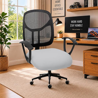 DIVA EN CAMINO DEC Universal Spandex Computer Chair Slipcover - Stretchable Desk Office Chair Seat Cushion Covers - Removable Washable Cushion Protectors for Dogs, Cats, Pets