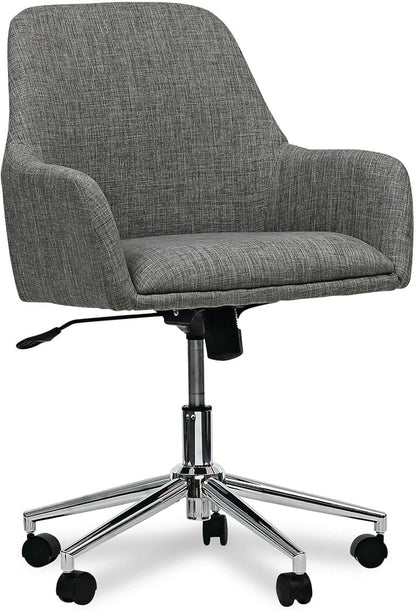 Workspace by Alera Mid-Century Task Chair, Supports Up to 275 lb, 18.9" to 22.24" Seat Height, Gray Seat, Gray Back
