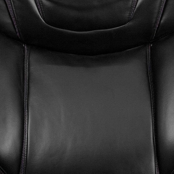 Flash Furniture HERCULES Series Big & Tall 500 lb. Rated Black LeatherSoft Executive Swivel Ergonomic Office Chair with Extra Wide Seat