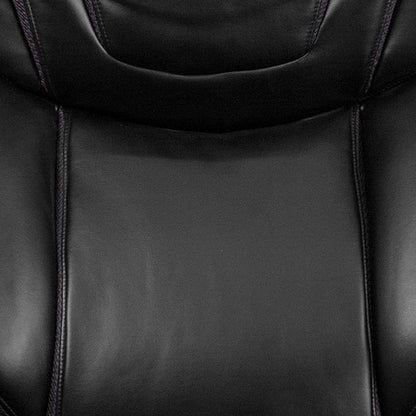 Flash Furniture HERCULES Series Big & Tall 500 lb. Rated Black LeatherSoft Executive Swivel Ergonomic Office Chair with Extra Wide Seat
