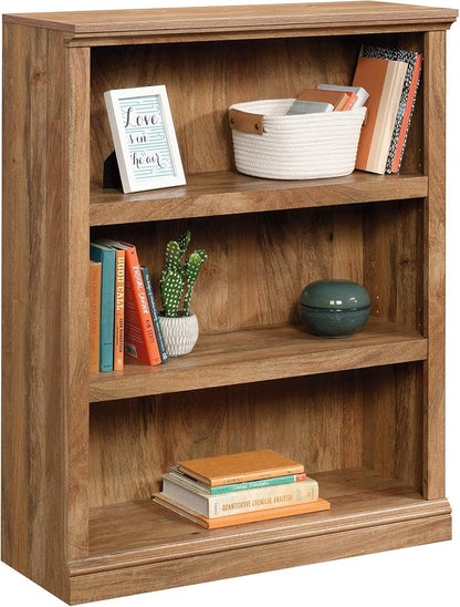 Sauder Miscellaneous Storage 3-Shelf Bookcase/ Book shelf, Sindoori Mango finish