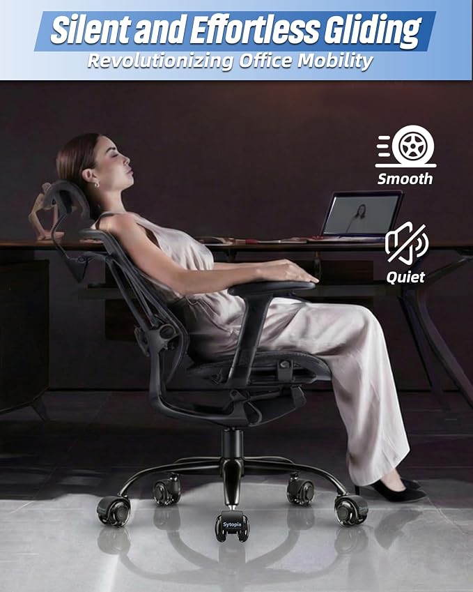 MASTERY MART 28"(70 cm) Metal Heavy Duty Office Chair Base Replacement with 5 Wheels, 2500 Lbs, Desk Chair Gaming Base Replacement Parts, Matte Black