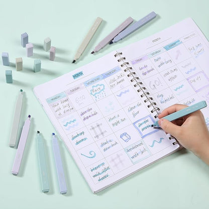 Mr. Pen- Aesthetic Highlighters No Bleed, 8 Pack, Pastel Colors, Chisel Tip | Cute Highlighters Assorted Colors for Journaling, Highlighting, Underlining, Fast Dry, Back to School Supplies