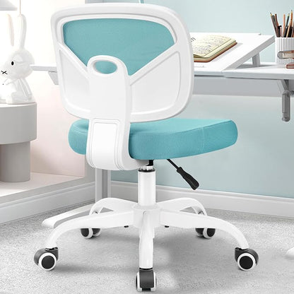 Primy Kids Desk Chair, Pink Study Chair for Boys Girls with Height Adjustable, Swivel Mesh Task Student Chairs for 4-12, Growing Teen Office Chair for Home/School/Office (Teal)