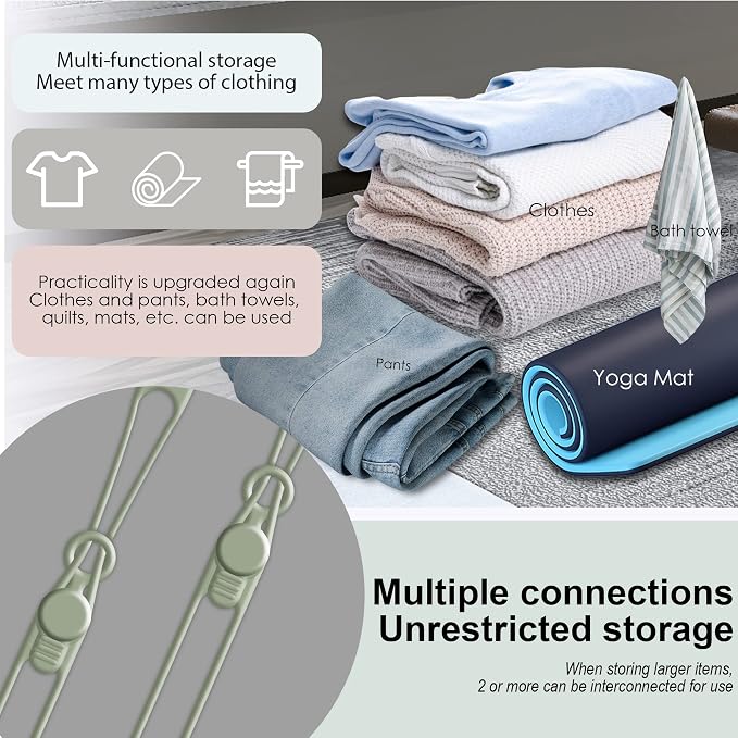 16Pcs Silicone Cable Ties Cord Organizer for Bundling Earphone, Phone Charger, Computer Cords, Reusable Wire Cable Management in Home,Office,Kitchen,School,Travel (Green)