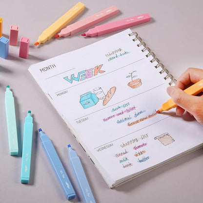Mr. Pen- Aesthetic Highlighters No Bleed, 8 Pack, Assorted Colors | Chisel Tip, Cute Highlighters Assorted Colors for Journaling, Highlighting, Underlining, Fast Dry, Back to School Supplies
