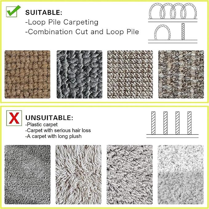WILLBOND Carpet Cord Cover Cable Protector Floor Cover Cable Protector Management Only for Commercial Office Carpet(39.37 ft,Grey)
