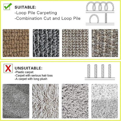 WILLBOND Carpet Cord Cover Cable Protector Floor Cover Cable Protector Management Only for Commercial Office Carpet(39.37 ft,Grey)