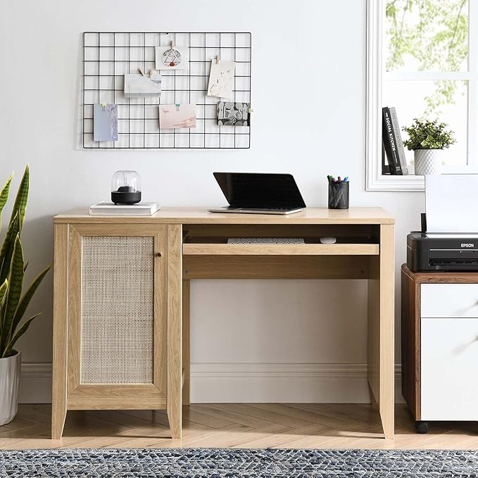 Modway Soma Desk, Oak, 47"