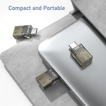 Basesailor USB C to USB 3.0 Adapter 3Pack,USBC Male to USBA Female Adapter,Type C Thunderbolt 5 4 3 OTG Converter for Apple MacBook Pro Air,iPad 11,Mac,iPhone 17 17e 16 15 Max,Samsung S26 S25,Laptop