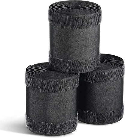 WILLBOND Carpet Cord Cover Cable Protector Floor Cover Cable Protector Management Only for Commercial Office Carpet(29.53 ft,Black)