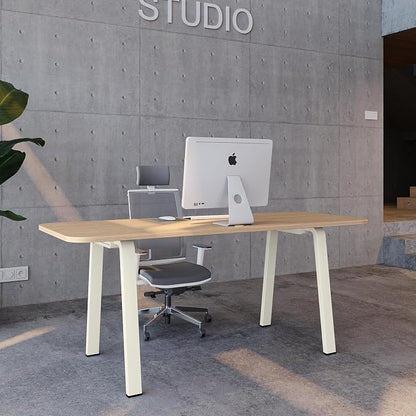 Modular Computer Office Desk, Modern Style Small Study Writing Workstation Table for Home & Busines, Extra Large (71" x 28")